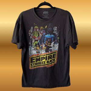 Star Wars Empire Strikes Back Fifth Sun Black Graphic T-Shirt Men’s Size L